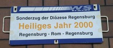 Zuglaufschild Sonderfaht Heiliges Jahr  2000