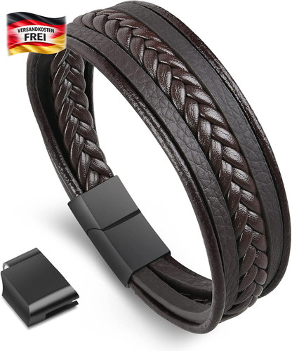 Echtes leder armband herren - echtes,