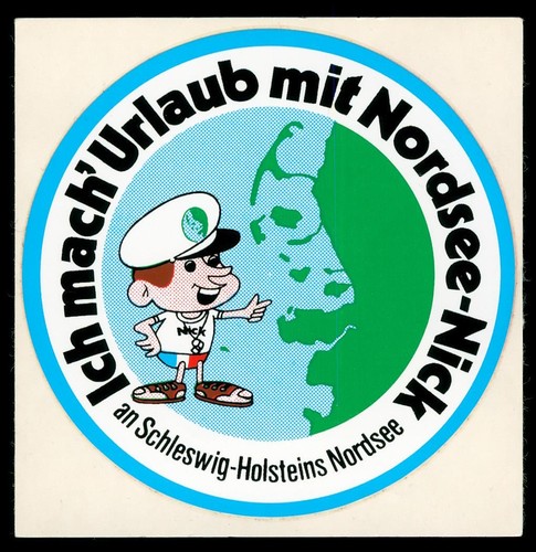 Werbe aufkleber nordsee nick - werbe,