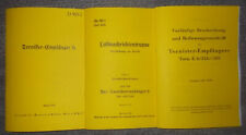 Dienstvorschrift Tornister-Empfänger b 1939/40 & Tornisterempfänger E.b/24b-305