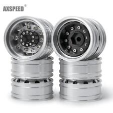 1/4PCS Metall Rückseite Felgen für 1:14 Tamiya Tractor Truck RC Car