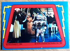 1979 Buck Rogers Sticker Karte 12.  Gratis neuer Toplader.
