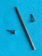 1x Hülse 2x Nietkopf für Sicherheitsbügel an Bandschließe Länge 18 mm