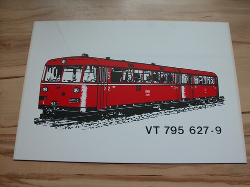 Zuglaufschild 795 627 9 - zuglaufschild, 627-9