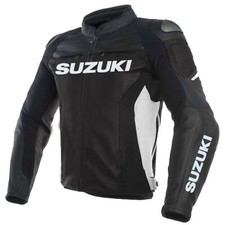 SUZUKI Manner Motorrad Lederjacke Biker Lederjacke Bikerjacken-S-M-L-XL-2XL