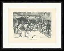 Spiel mit Kugeln Boccia Sport Rom Italien Wettkampf Regnault  Faksimile_E 21868