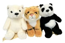 WWF 3er Set Plüschfiguren Kollektion in Geschenkbox: Polarbär, Tiger, Pandabär