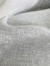 Gardinen Stoff Vorhang Textil Leinenoptik Meterware weiß Höhe 2,90 m Webstruktur