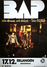 BAP  1982  ERLANGEN - orig. Concert Poster - Konzert Plakat - DIN A1