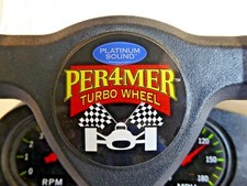 PER4MER Sega Saturn Turbo Wheel Racing Pedals Lenkrad+Fußpedale Palatinum Sound