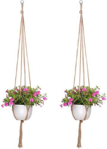 2er set makramee blumenampel - 2er,