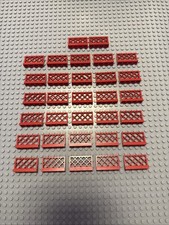 32x Lego Zaun, Gitter, Absperrung Rot , 1x4x2, 3185, Gartenzaun