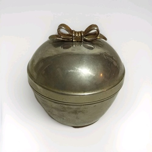 Vintage schmuckdose metall - vintage,