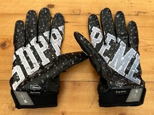 Supreme x Nike Vapor Jet 4.0 Football Gloves Handschuhe Black Gr. M Top !!