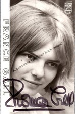 Original Autogramm France Gall /// Autogramm Autograph signiert signed signee Ga