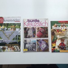 HANDARBEIT:  3 x Kreuzstich E223, Burda Kreuzstich - Teddybären
