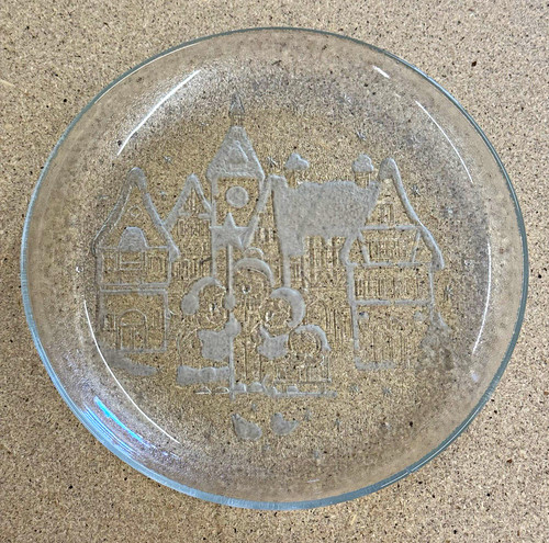 Vintage weihnachtsteller glas - vintage,