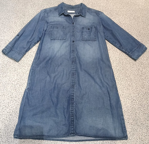 Damen jeanskleid 4arm blau - damen, 3/4arm