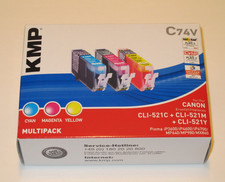 KMP C74V Multipack Druckerpatronen für Canon Pixma iP3600 u. 4600, MP640 u. 980