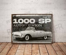 Blechschild Vintage dkw auto