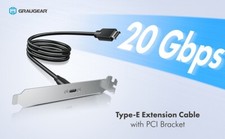 20Gbps USB-C-Anschluss USB-Port-Verlängerung in PC PCI Slot A-Key Type-E