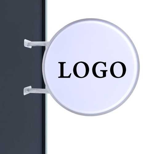 60cm led leuchtkasten - led, rund