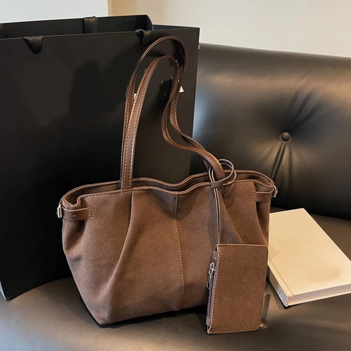 Große wildleder shopper - wildleder,
