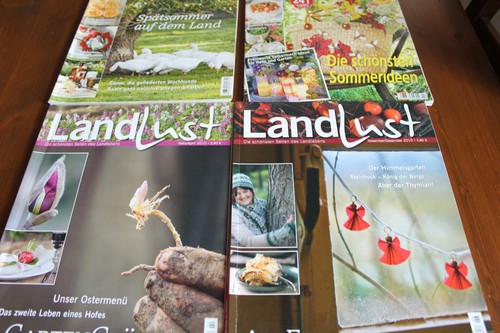Zeitschriften landlust und - 4,