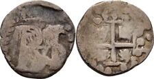 Spanien Bolivien Potosi 1/2 Real 1556-1598 Philipp II.  Original Münze #ANS172
