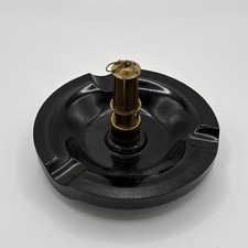 Bakelit Aschenbecher Mit Feuerzeug Grubenoptik Vintage Retro Rar