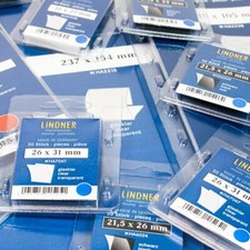 hawid  Lindner Klemmtaschen SL-Streifen  265 mm mit glasklar Unterfolie