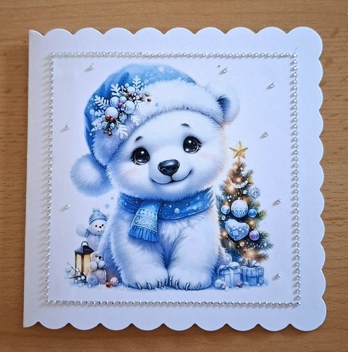 Weihnachtskarte eisbär - *gb*,