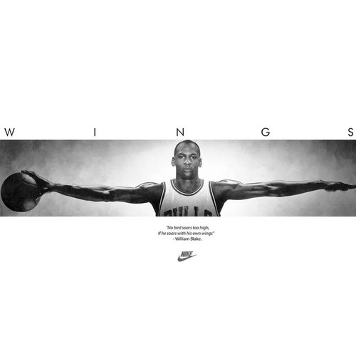 Michael jordan wings poster - michael,