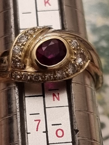 Klassischer goldring 14k - •,