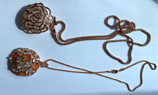 Alfredo Pauly Ketten Rosegold mit Blumenanhänger