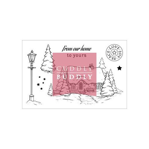Cuddly buddly clear stamps - cuddly,