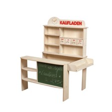 Roba Kids Verkaufsstand Kaufmannsladen mit Tafel Holz Natur
