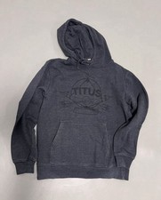 Titus Pullover Hoodie Kapuzenpulli Skateboard Gr M Grau Skate