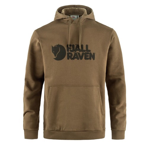 Fjallraven logo hoodie wood - logo,
