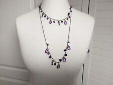 lange Halskette Bauchkette Street One Glassteine lila orientalisch NEU