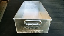 Pacific Western-Airline Schublade für Trolley, Aluminium, Herstellung: ca 1960
