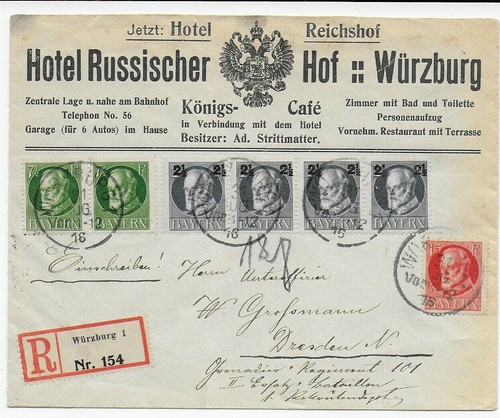 Einschreiben 1916 von