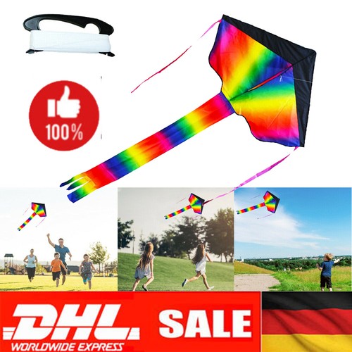 Regenbogen einleinerdrachen - regenbogen,