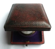 antike  Damen Taschenuhr  in Geschenkbox - 800er SILBER -  CYLINDRE - 8 RUBIS -