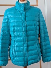 Steppjacke * VIA MILANO *  Daunen Jacke Türkis Blau Gr. 40 Neu