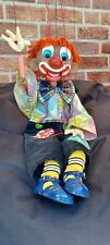 Seltene und große Pelham Puppets Marionette Clown ca. 65cm Made in England
