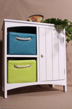 Shabby Chic! Trendiger Beistellschrank Beistelltisch Kinderschrank 2 farbige Kor