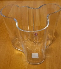 Iittala Alvar Aalto Vase Designklassiker Klarglas 160mm / 16 cm klar