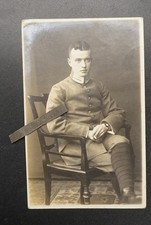 Foto Wk1 Portrait Offizier feldgrau Uhr Schuhe Kragen Jugend Barmen Wuppertal Pk