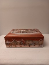 Tolle Winter Weihnachts Deckel Blechdose von Otto Schmidt - 27 x 17 x 9,5  cm